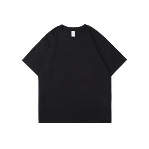 Camiseta Holgada para Hombre, 280 g/m², Talla Grande, Personalizable, Ropa Deportiva, Lisa, Casual, Negra y Blanca con Patrón Sólido - Product Image 3