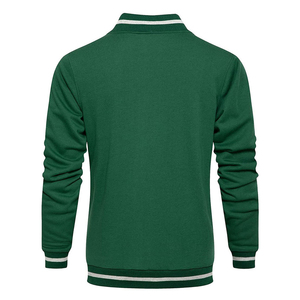Ensemble de survêtement vert pour homme 2026 – Ensemble décontracté à manches longues avec fermeture éclair, couleur unie, pantalon de jogging respirant en polyester avec poches latérales, idéal pour l'automne - Product Image 5