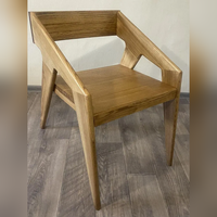 Fauteuil en bois de frêne massif durable de style scandinave, chaise de salle à manger contemporaine, mobilier Toan Phong