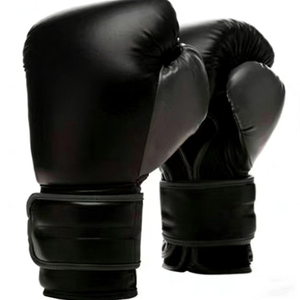 Gants de boxe gris en PU avec fermeture auto-agrippante, sangle de poignet réglable, entraînement pour adultes, unisexe - Product Image 3