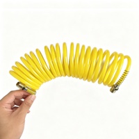Retractable Spring Air Hose Extension Tube for Car Air Compressor Tire Inflator Pump with Quick Connector