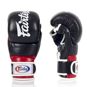 ถุงมือ MMA Fairtex คุณภาพสูง ผลิตตามสั่ง หนังวัวแท้ ปิดแบบตีนตุ๊กแก สำหรับฝึกซ้อมมวยและกราปลิง ผู้ใหญ่ ใช้ได้ทั้งชายและหญิง - Product Image 4