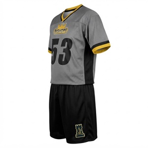 Ensemble maillot et short de lacrosse Bishops avec numéro 53 imprimé par sublimation pour adultes unisexe en polyester respirant - Product Image 4