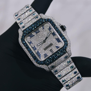 Reloj de Diamantes VVS de Alta Calidad, Nuevo, con Diamantes Cultivados en Laboratorio, Joyería de Moda, Reloj con Incrustaciones de Diamantes - Product Image 3