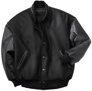 Nouvelle Arrivée 2026 – Blousons universitaires élégants en cuir et coton respirant avec manches en cuir pour homme - Product Image 4