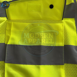 Chaleco de seguridad reflectante de alta calidad para trabajadores, chaleco de seguridad transpirable de alta visibilidad con color personalizado, chaleco de trabajo de seguridad. - Product Image 4