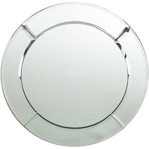 Assiette de présentation de luxe ronde en verre avec perles et cristaux, sous-assiette décorative pour mariage, événements et fêtes - Product Image 3