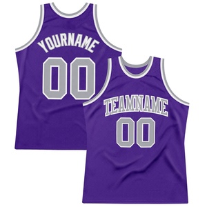 Camiseta de Baloncesto Personalizada Morada, Uniforme de Equipo Personalizado, Camiseta sin Mangas de Malla de Secado Rápido para Hombres y Niños - Product Image 4