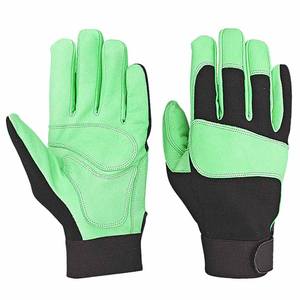 Guantes de Mecánico Reforzados de Cuero de Cabra, Resistentes a la Abrasión, para Trabajo Industrial, Protección de Manos, Guantes de Jardinería - Product Image 4