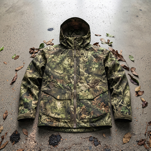 Chaqueta de Caza con Capucha de Camuflaje para Hombre, Impermeable, Resistente al Viento, Reversible, con Cierre y Bolsillos en el Pecho - Product Image 2