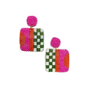 Multi <b>Parties</b> Special Fashion Dangle Earrings New Arrival Cross-Border Handmade Beads <b>Sweet</b> Sequins Trendy Creative - Product Image 1