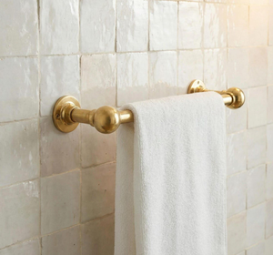 Luxury Metal Gold Bath Hardware Set <b>Bathroom</b> <b>Accessories</b> Corner Mounted Shelves for Hotels High-End <b>Bathrooms</b> Luxury Towel Bar - Product Image 5