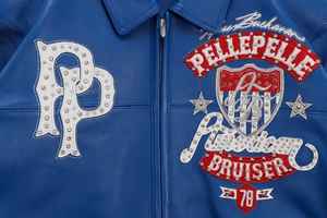 Veste universitaire personnalisée pour homme avec broderie du numéro 9, manches et poches en cuir, approvisionnement direct d'usine, vente en gros disponible - Product Image 4