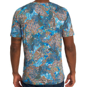 T-shirt de sublimation à prix imbattable avec logo personnalisé, col contrastant, très vendu, pour hommes et adultes - Product Image 2