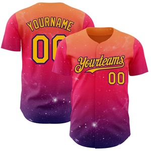 Uniforme de Béisbol Deportivo de Poliéster de Alto Rendimiento, Transpirable, de Secado Rápido, Antibacterial y Anti-UV, con Impresión Personalizada por Transferencia de Calor - Product Image 1