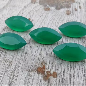 Ónix Verde Marquise, Gema Calibrada con Corte Facetado, Piedra Suelta para Joyería, Anillos, Colgantes y Suministros de Artesanía - Product Image 1