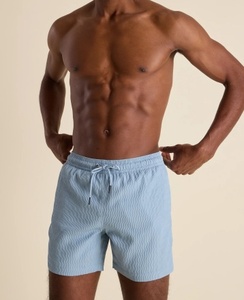 OEM Custom <b>Mens</b> Liner Shorts Textured Fabric Swim <b>Trunks</b> Sport Pants Beach Loose Shorts for <b>Men</b> - Product Image 1