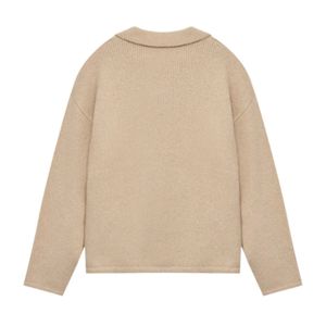 Polo de Manga Larga de Punto Bouclé, Suave y Cómodo, Ideal para Uso Casual y Ajuste Confortable - Product Image 2