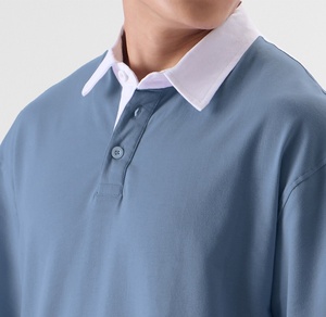 เสื้อเชิ้ตผู้ชายผ้าแคนวาสโพลีเอสเตอร์และผ้าฝ้าย 100% ขายส่ง สีและโลโก้สั่งทำได้ แห้งเร็ว ระบายอากาศดี มีกระเป๋าเสื้อ แขนสั้น สไตล์ลำลอง - Product Image 6