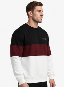 เสื้อสเวตเชิ้ตคอกลมแขนยาวผู้ชายลายบล็อกสีสันจาก Oneten Apparel สไตล์ลำลอง - Product Image 6