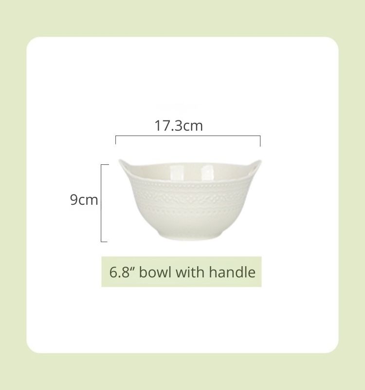 6.8" Bowl with handle