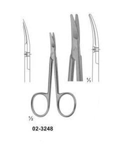 Ciseaux à ongles pour bébé 85 mm en acier inoxydable, ciseaux de toilettage pour bébé, pointe arrondie sûre, instrument de soin des ongles pour nourrissons - Product Image 1