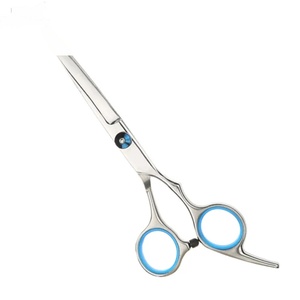 Tijeras Profesionales para Adelgazar el Cabello, Acero Inoxidable 4Cr13, 28 Dientes, Punta Afilada, para Diestros, Mango Largo, Duraderas - Product Image 1