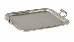 Plateau de service rectangulaire avec motif découpé au laser, design minimaliste fait main pour une décoration moderne et une utilisation à la table. - Product Image 1