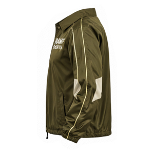 Veste de sport légère pour homme, idéale pour le printemps et l'automne, veste de coach, col rabattable à boutons, coupe-vent décontracté - Product Image 2