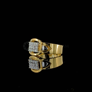 12 pièces rondes en laboratoire diamant pour hommes bagues en or massif 10K 14K 18K cadeau de fiançailles d'anniversaire de mariage - Product Image 4