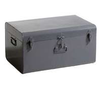 Ensemble de 3 coffres carrés en métal peints de qualité supérieure, taille personnalisée, grande capacité, durables, pliables, portables, style campagnard