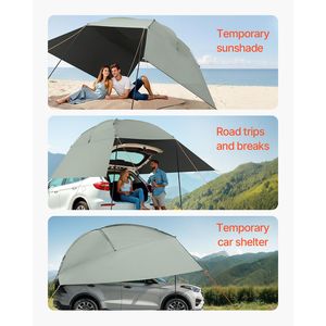 Tenda Laterale per Auto Grande 3x2,1m, Protezione UV50+ in PU2000mm, Copertura Ombreggiante Estesa 3x2,1m per Auto, Protezione Migliorata del Portellone - Product Image 6
