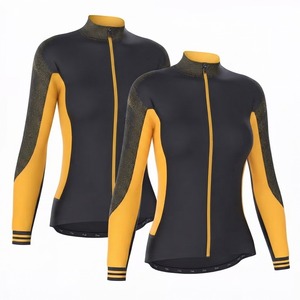 Maillot de cyclisme athlétique pour hommes, tissu extensible respirant, veste de vélo à manches longues avec design ajusté pour la course - Product Image 6