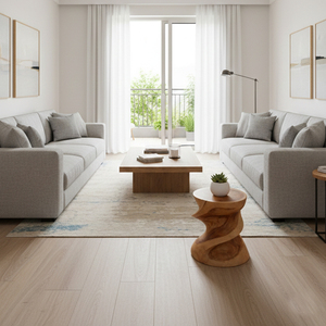 Tabouret d'entrée moderne en bois de Suar massif, sculptural et artistique, de haute qualité, fait main, finition naturelle pour l'intérieur de la maison - Product Image 6