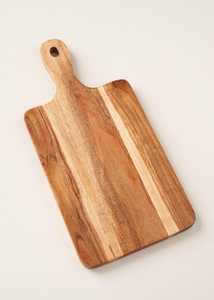 Tabla de cortar grande de madera, rectangular, con asa, acabado natural, madera de acacia, bloque de corte para cocina, hecho a mano - Product Image 3