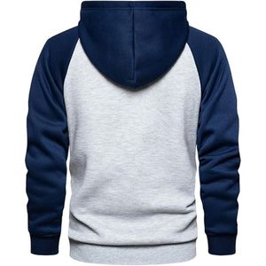 Sweat-shirts à capuche en molleton épais pour hommes, coupe classique, mélange polyester/coton, personnalisables OEM/ODM, séchage rapide, respirants, décontractés, hiver - Product Image 2