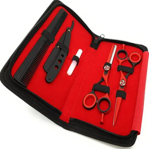 Ensemble d'outils de barbier ergonomiques en acier inoxydable tranchant pour la coiffure professionnelle, accessoires de coupe de cheveux de haute qualité pour salon - Product Image 1