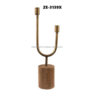 Support de bougie minimaliste fait main pour la décoration scandinave de la maison, idéal pour les bougies et les lanternes de Noël - Product Image 1