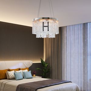 Lampadario Moderno Rotondo in Cristallo, Lussuoso Arredo Illuminante per Soggiorno, Eleganti Luci a Sospensione - Product Image 3