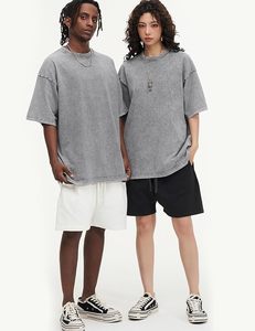 T-shirt Homme Oversize Uni à Manches Courtes en Coton Jersey Col Rond Décontracté Teint Uni Tricoté Coupe Classique Longueur Standard - Product Image 2