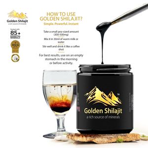 Shilajit Dorado 1 kg, Resina de Shilajit Pura del Himalaya, Sustancia Mineral Natural, Disponible con Etiqueta Privada - Product Image 5