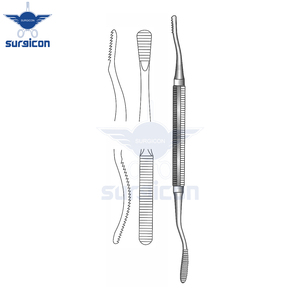 Miller-Colburn Bone File Length 18 cm / 7 Inch Width 5 mm Double-Ended Surgical Bone <b>Filing</b> Instrument with Plain Serrations - Product Image 3