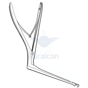 Pinzas Hajek y Rongeur con longitud de eje de 14 cm / 5-1/2 pulgadas y diseño de corte descendente de 4 x 4 mm de diámetro x ancho - Product Image 5
