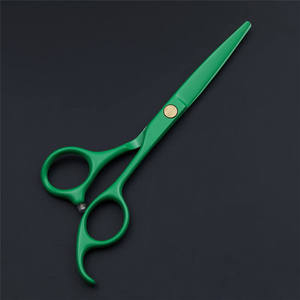 Ciseaux de barbier professionnels en acier inoxydable 4Cr13 de 8,25 pouces avec logo personnalisé, pour droitiers, outils de coiffure et de stylisation, céramique - Product Image 1