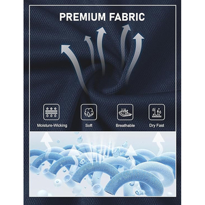Chemise de golf pour homme, coupe athlétique, tissu extensible et anti-humidité pour un confort et une mobilité maximum - Product Image 5