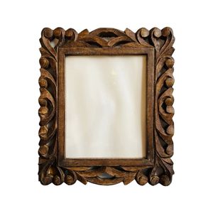 Indian Grey Stylish Luxury Handcrafted Eco-Friendly White Bone Inlay MDF Photo <b>Frame</b> | Circle Tabletop <b>Picture</b> <b>Frame</b> - Product Image 4