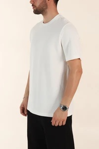 เสื้อยืดลำลองแขนสั้นไซส์ใหญ่สำหรับผู้ชาย ผลิตในปากีสถาน ระบายอากาศได้ดี ดีไซน์เรียบด้านหน้า สามารถใส่ลายกราฟิกของคุณได้ - Product Image 3