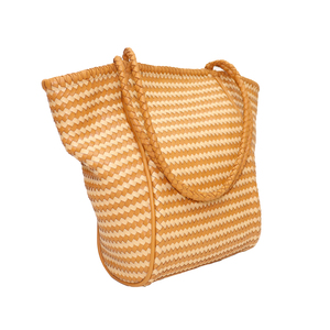 Bolso Tote de Cuero de Lujo Tejido a Mano para Mujer |   Bolsa de compras grande tejida |   Bolso de Mano de Cuero Trenzado Hecho a Mano |   Fabricante OEM ODM - Product Image 3