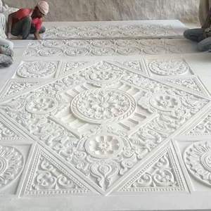 Paneles Decorativos de Pared de Mármol - Paneles Modernos de Alta Resistencia, Antideslizantes, Impermeables y Resistentes al Fuego para Dormitorios y Exteriores, Corte CNC Personalizado - Product Image 1