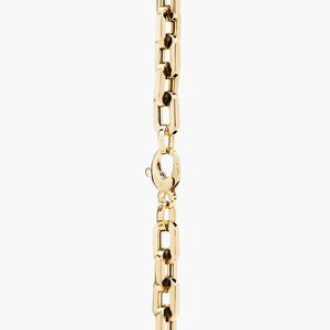 Pulsera de Oro Facetada Pequeña de 8 Pulgadas para Hombre en Oro Amarillo - Product Image 5